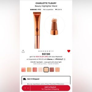 BNIB Charlotte Tilbury Beauty Highlight Wand